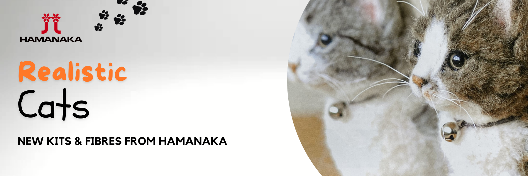 Hamanaka Realistic Felted Cats - Kits & Fibres