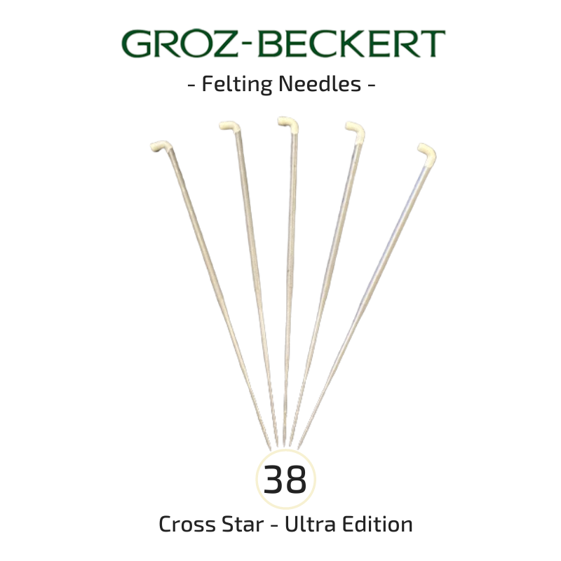 Groz-Beckert Felting Needles - 38 Gauge Cross Star - Ultra Edition