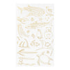 Midori Gold Foil Transfer Sticker - Sea Creatures