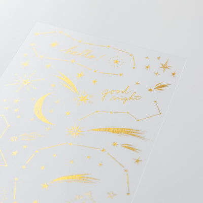 Midori Gold Foil Transfer Sticker - Stars