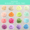 HandCrafter Superfast Felting Wool - Pastel Set (16 Colours)